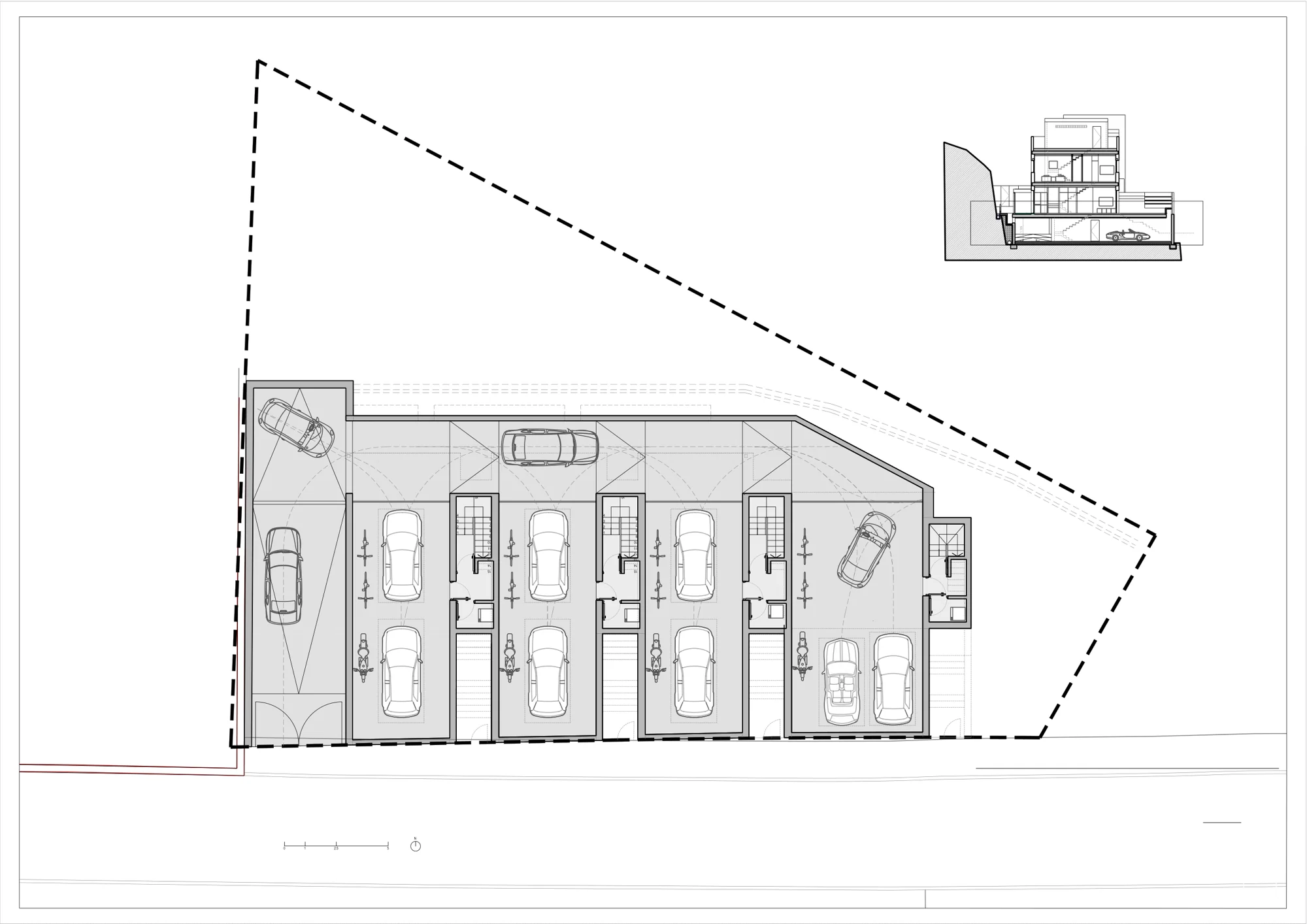 Plano planta garaje